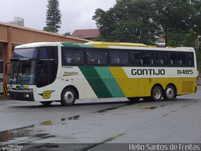 Empresa Gontijo de Transportes 11485 na cidade de Pouso Alegre, Minas Gerais, Brasil, por Helio Santos de Freitas. ID da foto: 5436255.