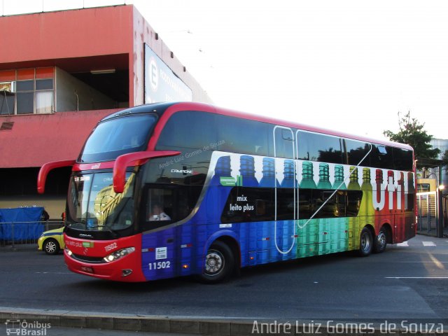 UTIL - União Transporte Interestadual de Luxo 11502 na cidade de Rio de Janeiro, Rio de Janeiro, Brasil, por André Luiz Gomes de Souza. Número da foto: #5436088.