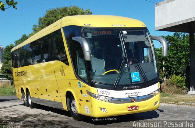 Viação Itapemirim 60725 na cidade de Campos dos Goytacazes, Rio de Janeiro, Brasil, por Anderson Pessanha. ID da foto: 5436909.