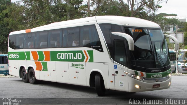 Empresa Gontijo de Transportes 21685 na cidade de Taubaté, São Paulo, Brasil, por Alex Ramos Ribeiro. ID da foto: 5439870.