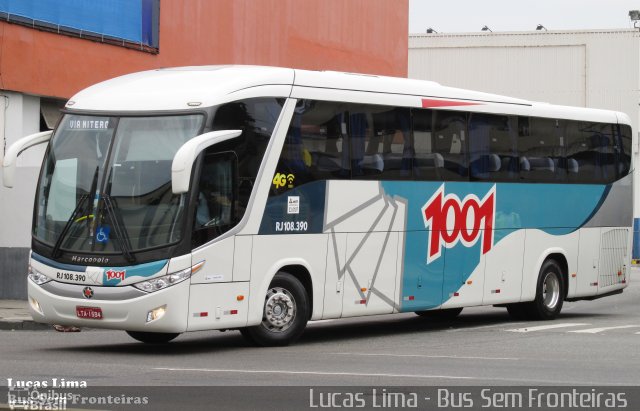 Auto Viação 1001 RJ 108.390 na cidade de Rio de Janeiro, Rio de Janeiro, Brasil, por Lucas Lima. Número da foto: #5438808.