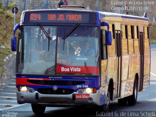 Viação Boa Vista BV-748 na cidade de Campinas, São Paulo, Brasil, por Gabriel Giacomin de Lima. ID da foto: 5437996.