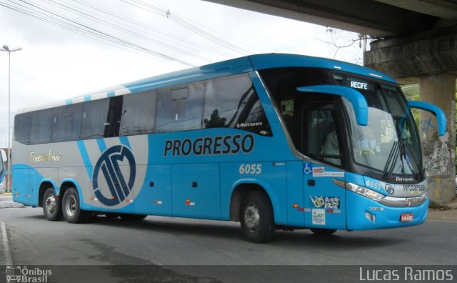 Auto Viação Progresso 6055 na cidade de Paulista, Pernambuco, Brasil, por Lucas Ramos. Número da foto: #5437278.