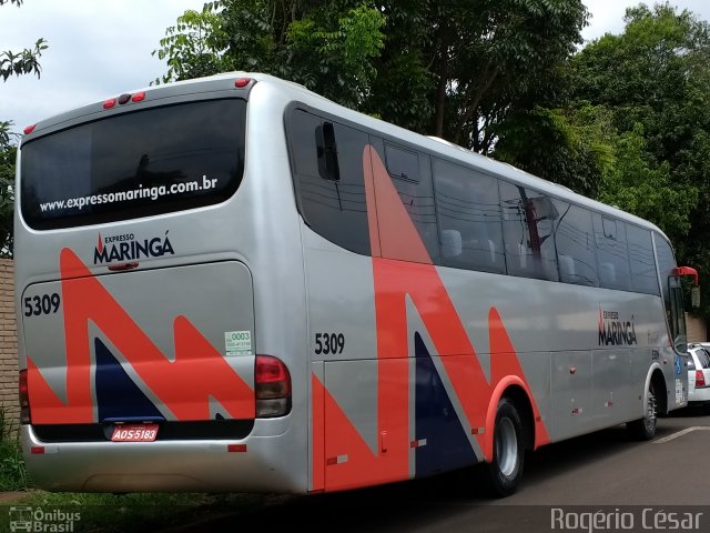 Expresso Maringá 5309 na cidade de Londrina, Paraná, Brasil, por Rogério César. Número da foto: #5438013.