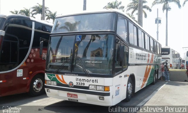 Viação Itamarati 3320 na cidade de Aparecida, São Paulo, Brasil, por Guilherme Esteves Peruzzi. Número da foto: #5440564.