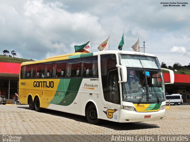 Empresa Gontijo de Transportes 11965 na cidade de João Monlevade, Minas Gerais, Brasil, por Antonio Carlos Fernandes. Número da foto: #5440437.