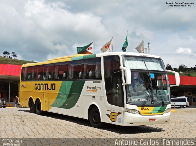 Empresa Gontijo de Transportes 11965 na cidade de João Monlevade, Minas Gerais, Brasil, por Antonio Carlos Fernandes. ID da foto: 5440437.