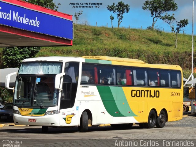 Empresa Gontijo de Transportes 12000 na cidade de João Monlevade, Minas Gerais, Brasil, por Antonio Carlos Fernandes. ID da foto: 5442633.