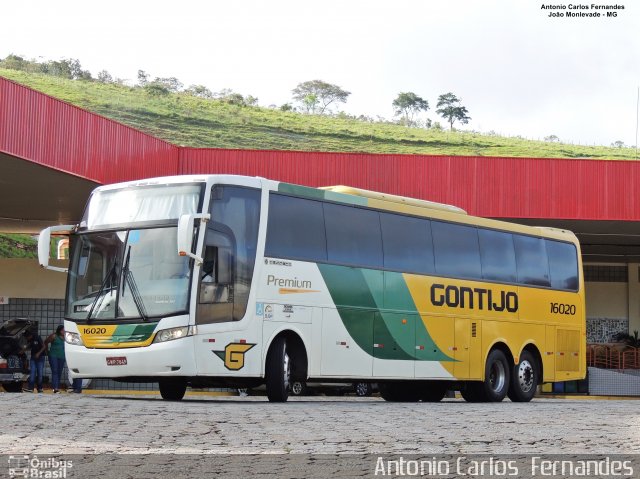 Empresa Gontijo de Transportes 16020 na cidade de João Monlevade, Minas Gerais, Brasil, por Antonio Carlos Fernandes. ID da foto: 5442650.