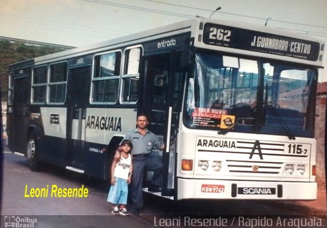 Rápido Araguaia 115-7 na cidade de Goiânia, Goiás, Brasil, por Carlos Júnior. ID da foto: 5443942.