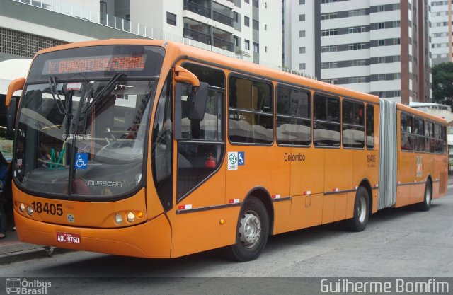 Viação Santo Ângelo 18405 na cidade de Curitiba, Paraná, Brasil, por Guilherme Bomfim. Número da foto: #5442357.