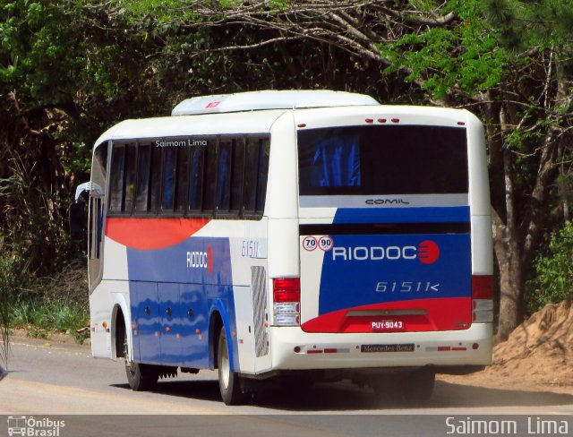 Viação Riodoce 61511 na cidade de Iúna, Espírito Santo, Brasil, por Saimom  Lima. ID da foto: 5443855.