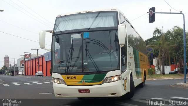 Empresa Gontijo de Transportes 11605 na cidade de Uberaba, Minas Gerais, Brasil, por Thiago  Souza. ID da foto: 5443508.