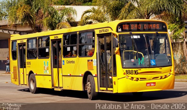 Viação Santo Ângelo 18816 na cidade de Colombo, Paraná, Brasil, por Cristiano Soares da Silva. Número da foto: #5446773.