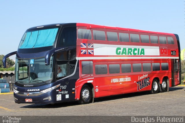 Viação Garcia 7147 na cidade de Londrina, Paraná, Brasil, por Douglas Paternezi. Número da foto: #5445592.
