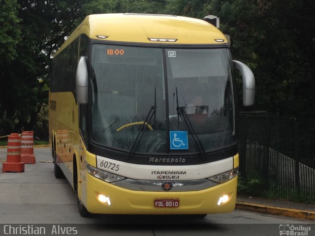 Viação Itapemirim 60725 na cidade de São Paulo, São Paulo, Brasil, por Christian  Alves. ID da foto: 5445958.