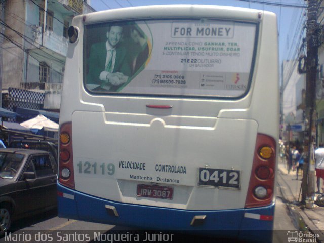 Concessionária Salvador Norte - CSN Transportes 12119 na cidade de Salvador, Bahia, Brasil, por Mario dos Santos Nogueira Junior. Número da foto: #5446722.