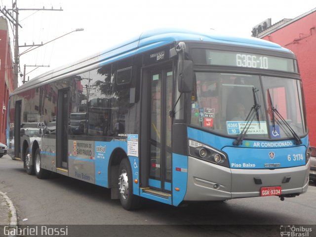 Viação Paratodos > São Jorge > Metropolitana São Paulo > Mobibrasil 6 3174 na cidade de São Paulo, São Paulo, Brasil, por Gabriel Rossi . Número da foto: #5445969.