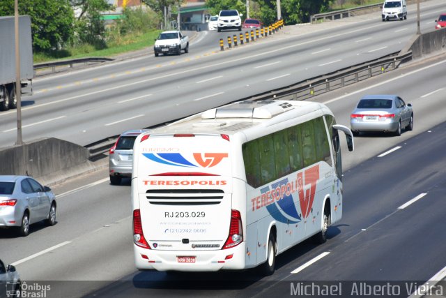 Viação Teresópolis RJ 203.029 na cidade de Barueri, São Paulo, Brasil, por Michael  Alberto Vieira. Número da foto: #5447830.