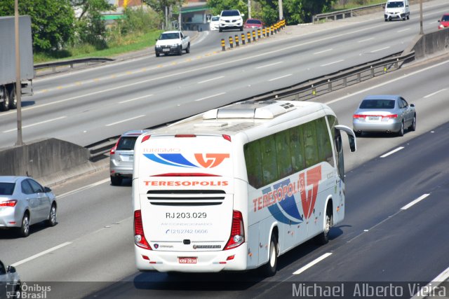 Viação Teresópolis RJ 203.029 na cidade de Barueri, São Paulo, Brasil, por Michael  Alberto Vieira. ID da foto: 5447830.