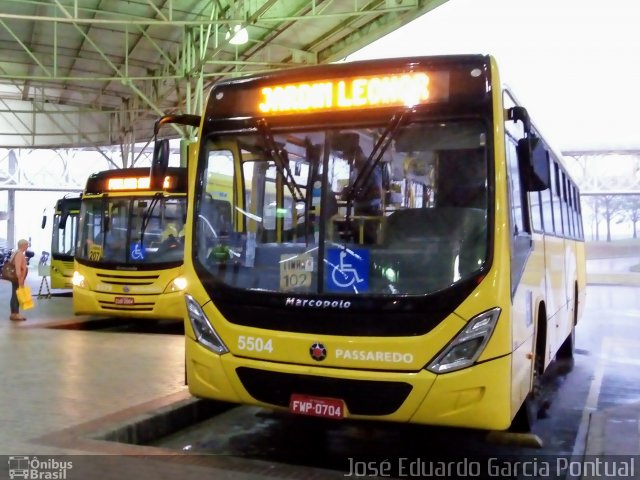 Passaredo Transporte e Turismo 5504 na cidade de Paulínia, São Paulo, Brasil, por José Eduardo Garcia Pontual. Número da foto: #5452569.