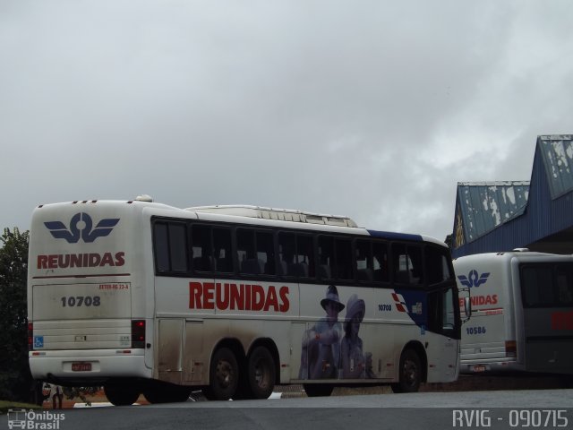 Reunidas Transportes Coletivos 10708 na cidade de Pato Branco, Paraná, Brasil, por Rodrigo Augusto  Vignaga. ID da foto: 5450502.