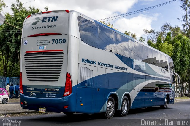 ETN - Enlaces Terrestres Nacionales 7059 na cidade de Gustavo A. Madero, Ciudad de México, México, por Omar Ramírez Thor2102. Número da foto: #5451274.
