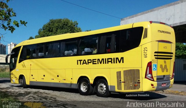 Viação Itapemirim 60725 na cidade de Campos dos Goytacazes, Rio de Janeiro, Brasil, por Anderson Pessanha. ID da foto: 5449974.