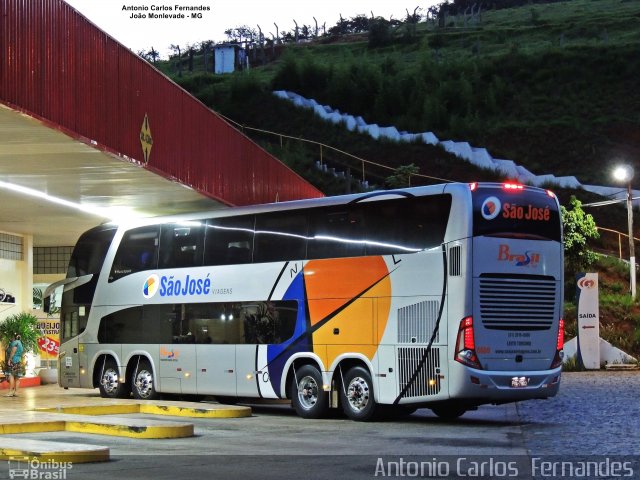 São José Viagens 6600 na cidade de João Monlevade, Minas Gerais, Brasil, por Antonio Carlos Fernandes. ID da foto: 5451719.