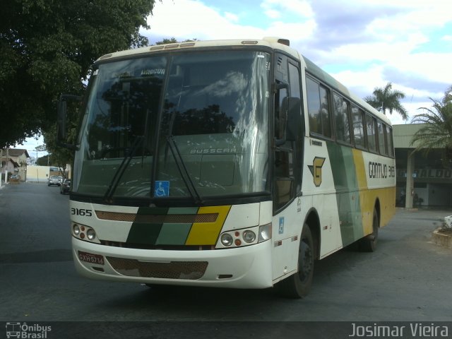 Empresa Gontijo de Transportes 3165 na cidade de Curvelo, Minas Gerais, Brasil, por Josimar Vieira. ID da foto: 5452320.