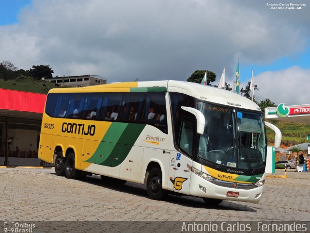 Empresa Gontijo de Transportes 18820 na cidade de João Monlevade, Minas Gerais, Brasil, por Antonio Carlos Fernandes. ID da foto: 5451709.