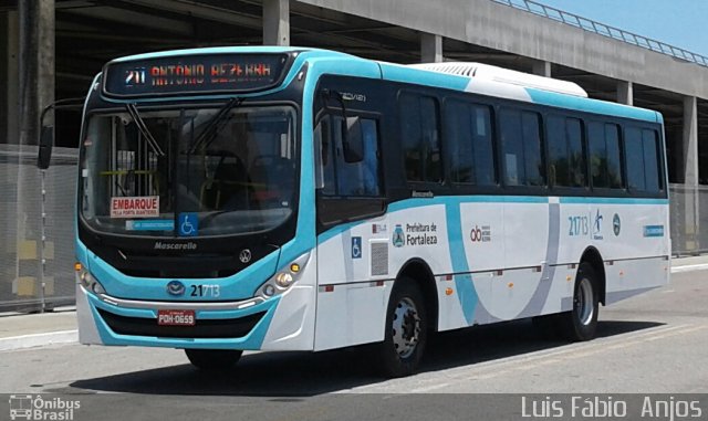 Aliança Transportes Urbanos 21713 na cidade de Fortaleza, Ceará, Brasil, por Luis Fábio  Anjos. ID da foto: 5453436.