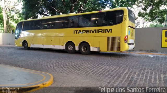 Viação Itapemirim 5805 na cidade de Fortaleza, Ceará, Brasil, por Felipe dos Santos Ferreira. ID da foto: 5453670.