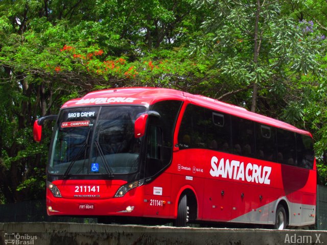 Viação Santa Cruz 211141 na cidade de São Paulo, São Paulo, Brasil, por Adam Xavier Rodrigues Lima. ID da foto: 5454612.