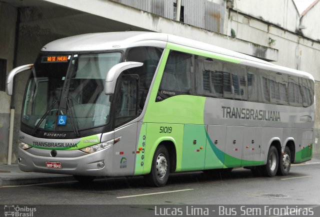 Transbrasiliana Transportes e Turismo 51019 na cidade de Rio de Janeiro, Rio de Janeiro, Brasil, por Lucas Lima. ID da foto: 5453882.