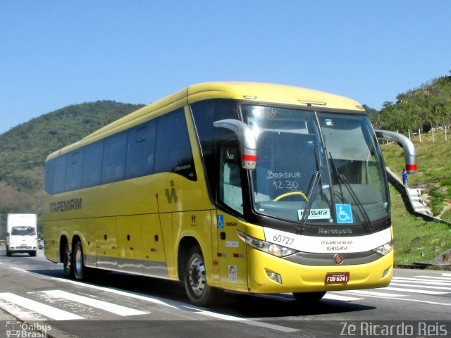 Viação Itapemirim 60727 na cidade de Petrópolis, Rio de Janeiro, Brasil, por Zé Ricardo Reis. Número da foto: #5452851.