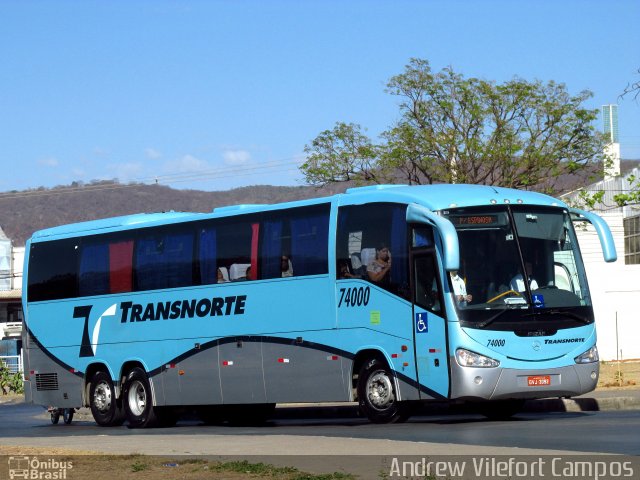 Transnorte - Transporte e Turismo Norte de Minas 74000 na cidade de Montes Claros, Minas Gerais, Brasil, por Andrew Campos. ID da foto: 5453331.