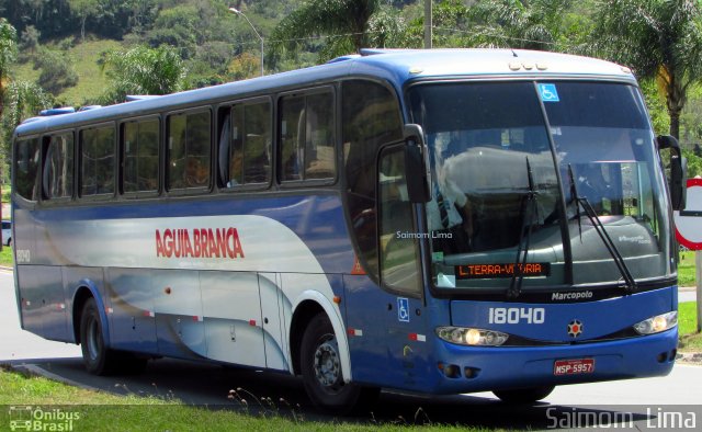 Viação Águia Branca 18040 na cidade de Viana, Espírito Santo, Brasil, por Saimom  Lima. ID da foto: 5452975.