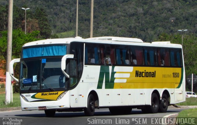 Viação Nacional 10500 na cidade de Guarapari, Espírito Santo, Brasil, por Saimom  Lima. ID da foto: 5453064.