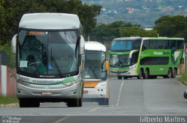 Transbrasiliana Transportes e Turismo 51023 na cidade de Brasília, Distrito Federal, Brasil, por Gilberto Martins. ID da foto: 5455820.