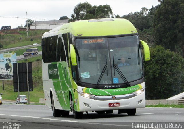 Expresso Princesa dos Campos 6445 na cidade de Campo Largo, Paraná, Brasil, por Alessandro Fracaro Chibior. Número da foto: #5455624.