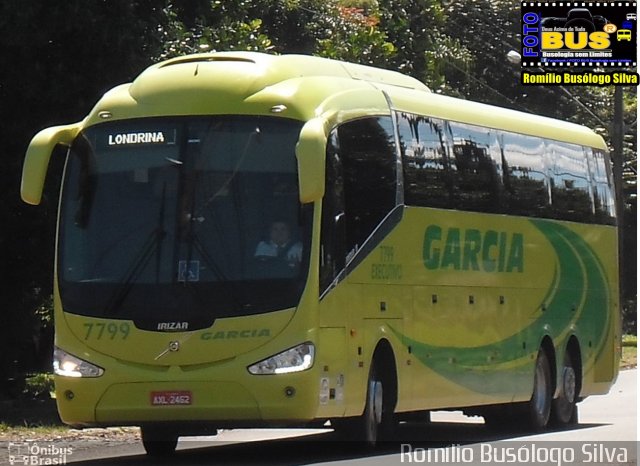 Viação Garcia 7799 na cidade de Rolândia, Paraná, Brasil, por Romílio Busólogo Silva . Número da foto: #5457087.