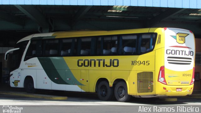 Empresa Gontijo de Transportes 18945 na cidade de Resende, Rio de Janeiro, Brasil, por Alex Ramos Ribeiro. ID da foto: 5457184.