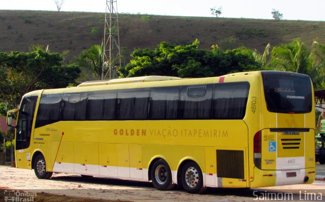 Viação Itapemirim 48103 na cidade de Iúna, Espírito Santo, Brasil, por Saimom  Lima. ID da foto: 5455652.