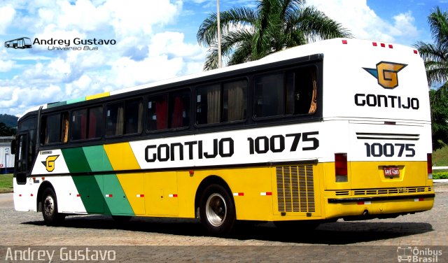 Empresa Gontijo de Transportes 10075 na cidade de Perdões, Minas Gerais, Brasil, por Andrey Gustavo. ID da foto: 5393681.