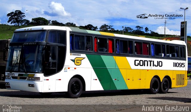 Empresa Gontijo de Transportes 11095 na cidade de Perdões, Minas Gerais, Brasil, por Andrey Gustavo. Número da foto: #5393659.