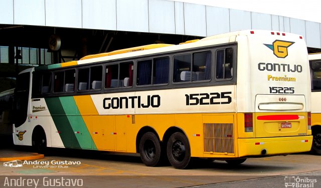 Empresa Gontijo de Transportes 15225 na cidade de Perdões, Minas Gerais, Brasil, por Andrey Gustavo. ID da foto: 5393575.