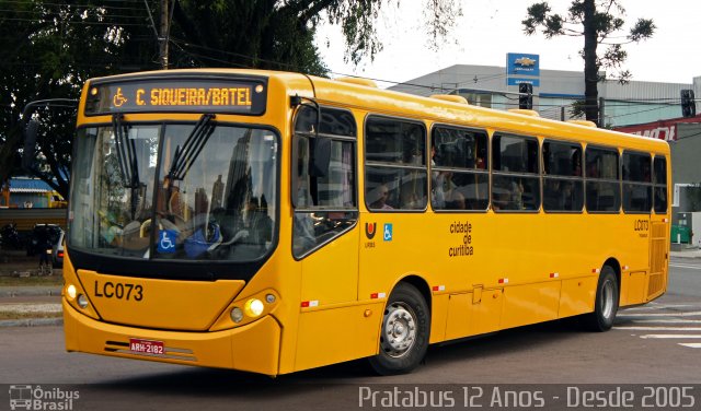 Araucária Transportes Coletivos LC073 na cidade de Curitiba, Paraná, Brasil, por Cristiano Soares da Silva. ID da foto: 5394104.