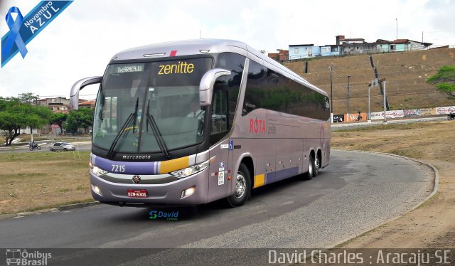 Rota Transportes Rodoviários 7215 na cidade de Aracaju, Sergipe, Brasil, por David  Souza. Número da foto: #5459494.