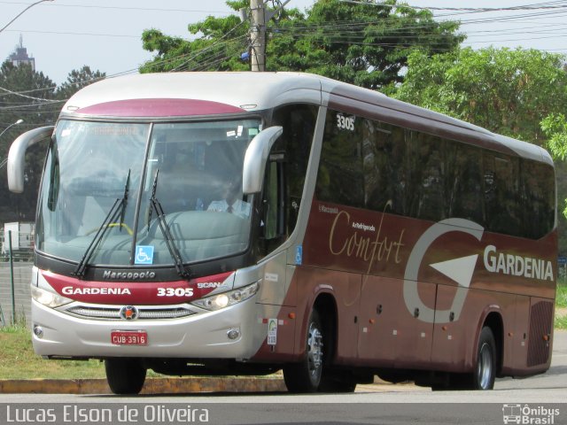 Expresso Gardenia 3305 na cidade de Alfenas, Minas Gerais, Brasil, por Lucas Elson de Oliveira. Número da foto: #5458493.